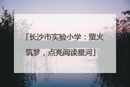 长沙市实验小学：萤火筑梦，点亮阅读星河
