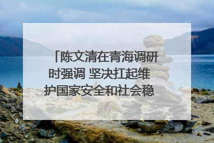 陈文清在青海调研时强调 坚决扛起维护国家安全和社会稳定职责使命 为谱写中国式现代化青海篇章贡献政法力量