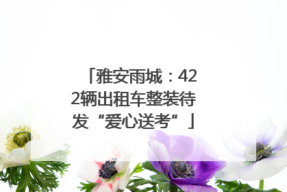 雅安雨城：422辆出租车整装待发“爱心送考”
