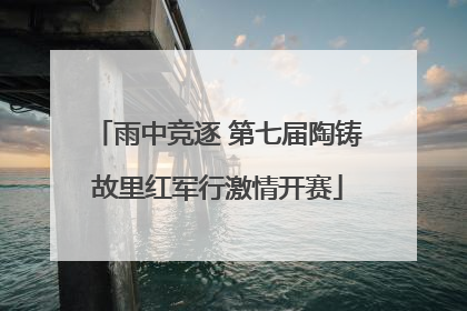 雨中竞逐 第七届陶铸故里红军行激情开赛