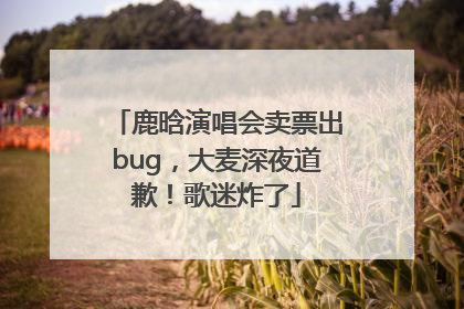鹿晗演唱会卖票出bug，大麦深夜道歉！歌迷炸了