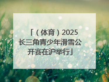 （体育）2025长三角青少年滑雪公开赛在沪举行