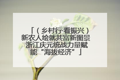 （乡村行·看振兴）新农人绘就共富新图景 浙江庆元统战力量赋能“海拔经济”