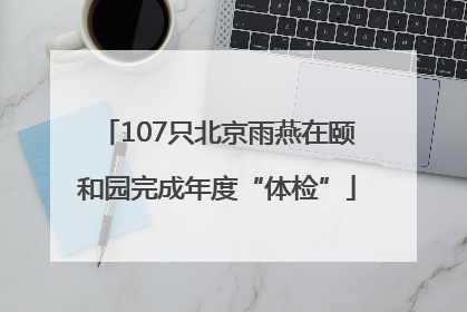 107只北京雨燕在颐和园完成年度“体检”