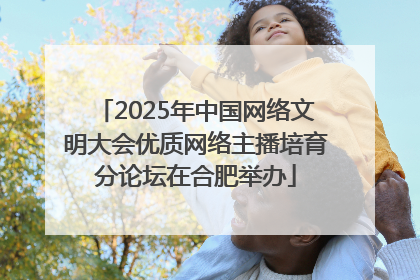 2025年中国网络文明大会优质网络主播培育分论坛在合肥举办
