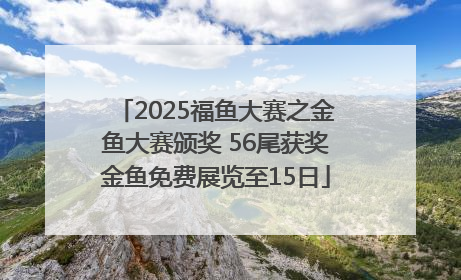 2025福鱼大赛之金鱼大赛颁奖 56尾获奖金鱼免费展览至15日