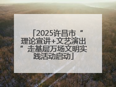 2025许昌市“理论宣讲+文艺演出”走基层万场文明实践活动启动