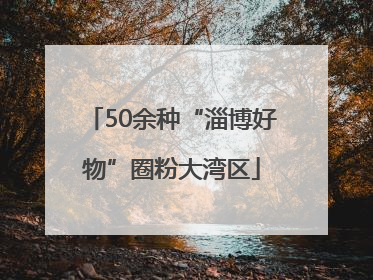 50余种“淄博好物”圈粉大湾区