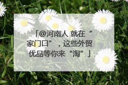 @河南人 就在“家门口”，这些外贸优品等你来“淘”