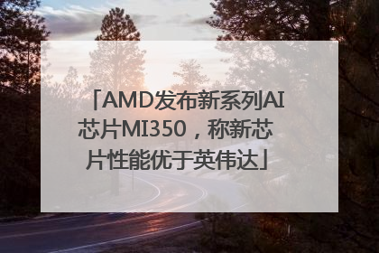AMD发布新系列AI芯片MI350，称新芯片性能优于英伟达