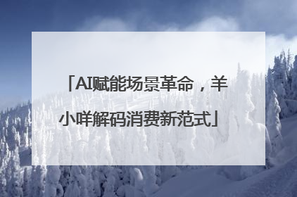 AI赋能场景革命，羊小咩解码消费新范式