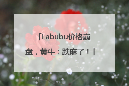 Labubu价格崩盘，黄牛：跌麻了！